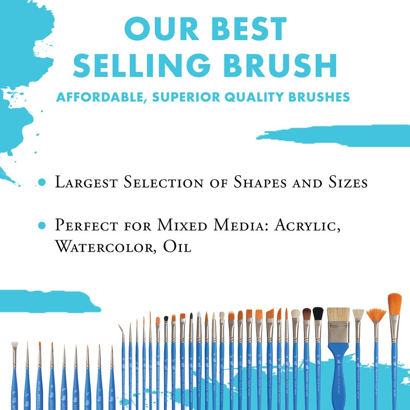 Princeton Art & Brush CB-6 Select Synthetic Chisel Blender Brush, Size 6 - Image 1